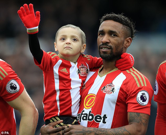 Young Sunderland mascot Bradley died in 2017 after being diagnosed with a rare cancer neuroblastoma when he was just 18 months old