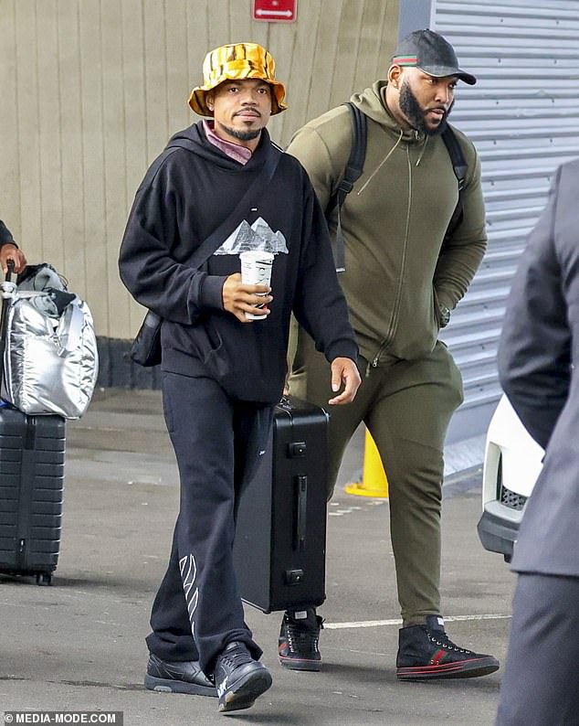 Chance the Rapper landed at Sydney Airport on Wednesday, and his first stop was McDonald's