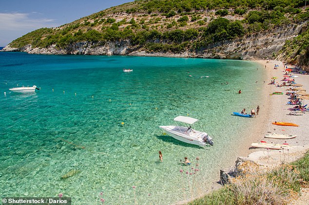 The infamous Greek party island of Zante has seen a number of tragic deaths this year, with similar cases of Brits being dragged unconscious from the sea (file image)