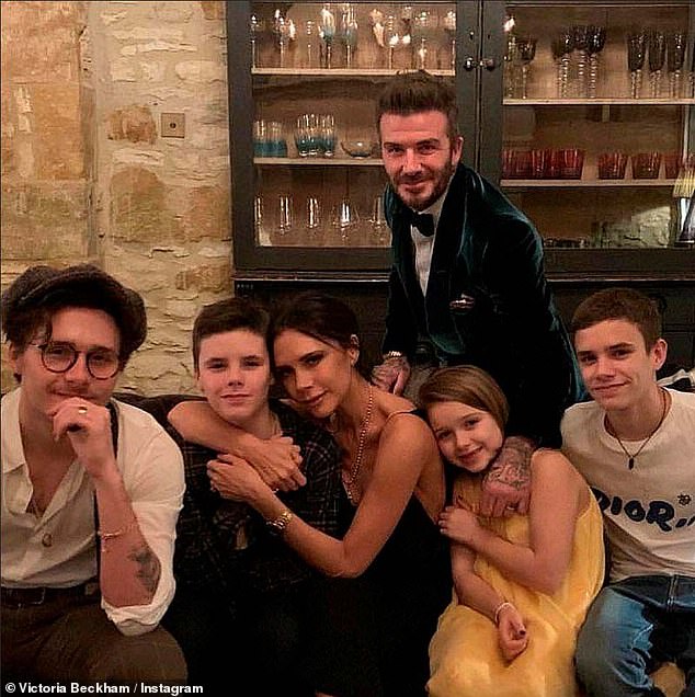 Nepo baby?  His cooking has come under fire in the past, as many have dismissed his simple recipes, use of expensive ingredients or accusations of nepotism (pictured with his parents David and Victoria and siblings Cruz, Harper and Romeo)