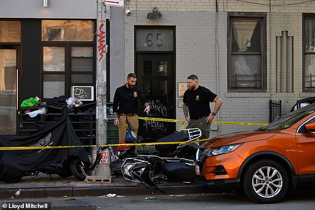 Homicide detectives are investigating a stabbing murder at Lafayette Avenue and Malcolm X Boulevard on Monday, October 2