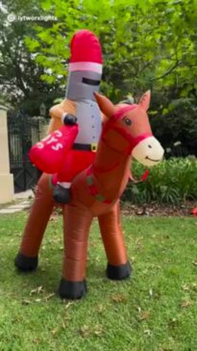 Bunnings Warehouse is under fire for one of the very Australian Christmas decorations: Outlaw Santa