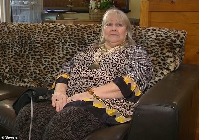 Melbourne pensioner Fiona Wordie (above) has a Buruli ulcer, a skin infection on the rise in Victoria