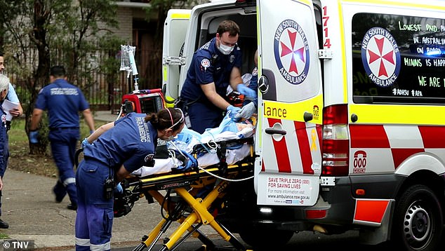 The six-year-old boy suffered head injuries after falling onto concrete from a balcony of the residential building