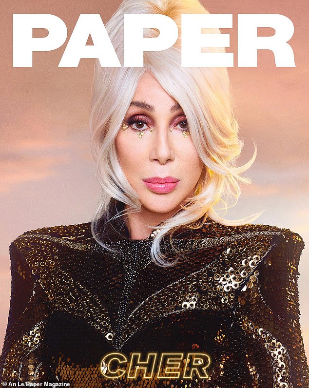 Covergirl: Cher, 77, looks stunning in new shoot for Paper Magazine as she hits the promotional trail for her first-ever Christmas-themed album, titled Christmas