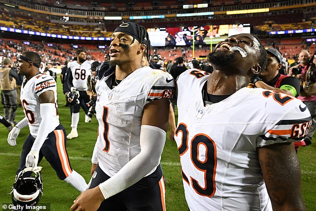 The Chicago Bears breathed a sigh of relief on Thursday when they finally broke their losing streak
