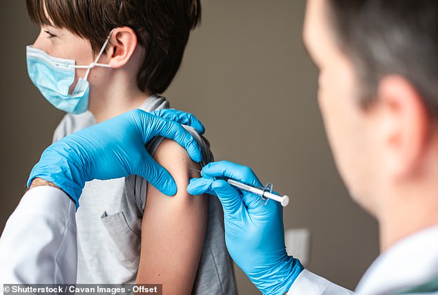 Children who had been vaccinated were contagious for three days, just as long as children who had not been vaccinated