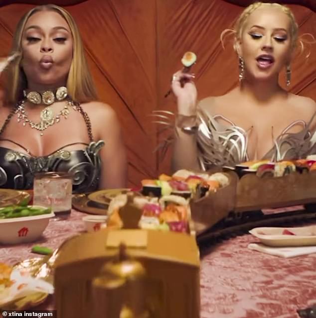 Food: Christina Aguilera left her fans in splits as she collaborated with Latto on a song for food delivery app Just Eat