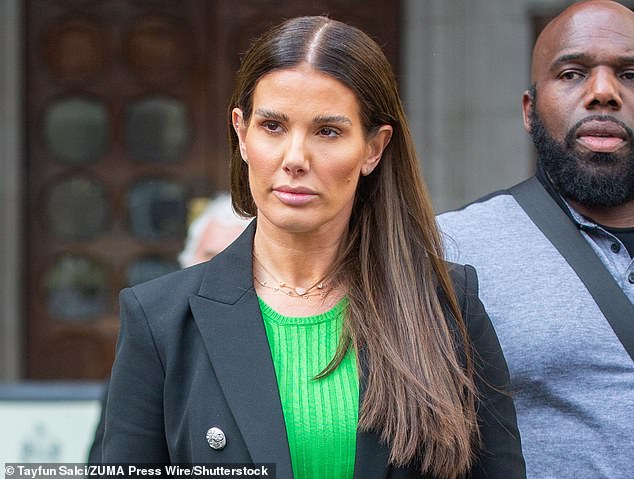 Brawl: Ahead of publication, Rebecca added fuel to her bitter legal battle with Coleen Rooney by filing to trademark the name 'Vagatha', it is claimed