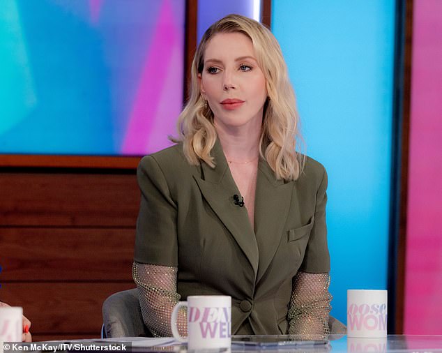 Katherine Ryan claimed there is a 'dangerous comic' at work in British showbusiness during an appearance on Desert Island Discs.  Pictured: Ryan in Loose Women on September 4