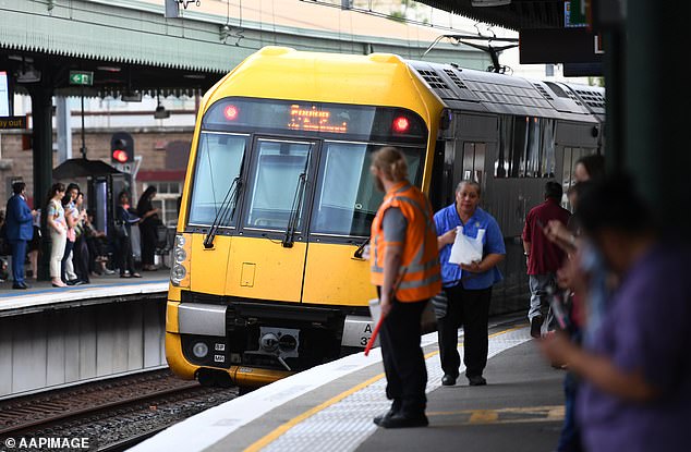 A person has died after being hit by a train on Monday morning, leading to delays along one of Sydney's busiest rail lines (stock image)