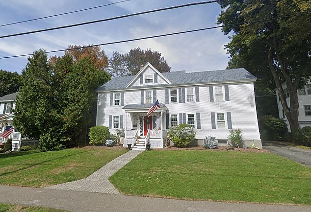 The couple's home in Gardner, Massachusetts, where police found 30-year-old Breanne Pennington dead in an upstairs bedroom