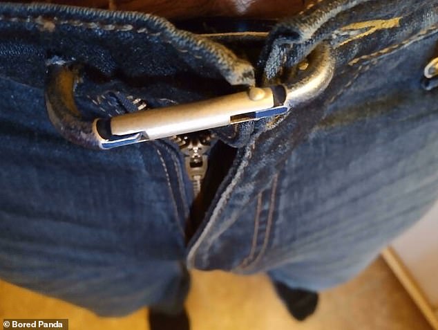 If you ate too much for lunch or you're just not ready to purchase a new pair of jeans, this invention is for you