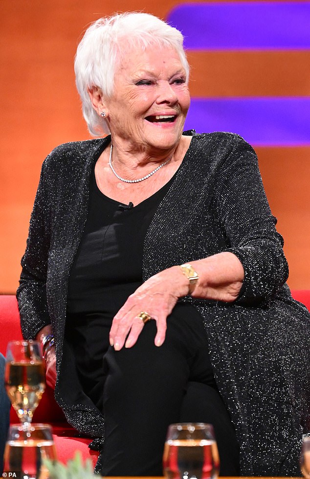 Incredible: Dame Judi Dench, 88, gave a dramatic reading of one of Shakespeare's ballads from memory, during Friday night's episode of The Graham Norton show