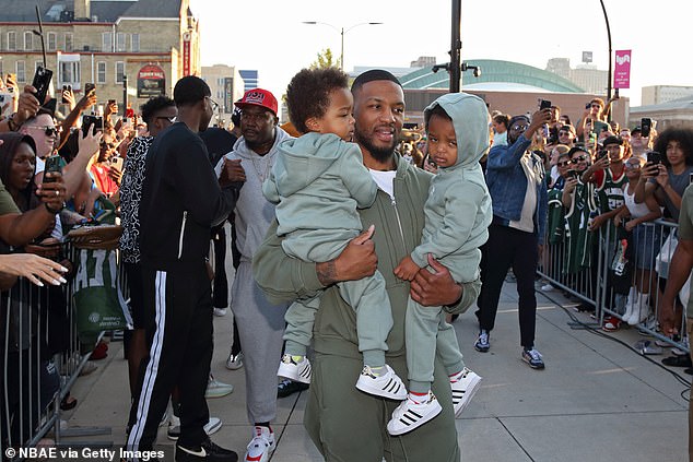 Lillard arrives in Milwaukee for a welcome event and tour on September 30 at the Fiserv Forum