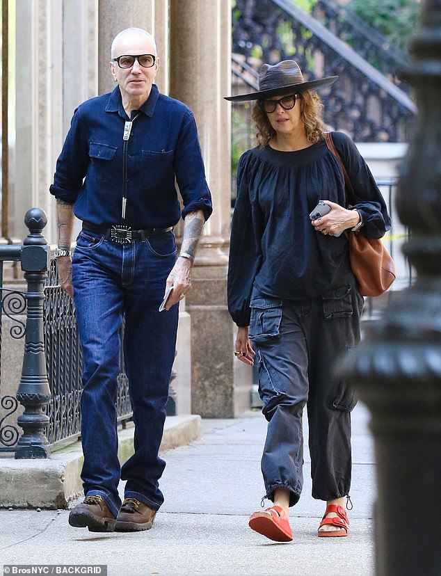 Sighting: Daniel Day-Lewis stepped out with his wife Rebecca Miller in New York City on Wednesday - after returning to the red carpet for the first time in six years