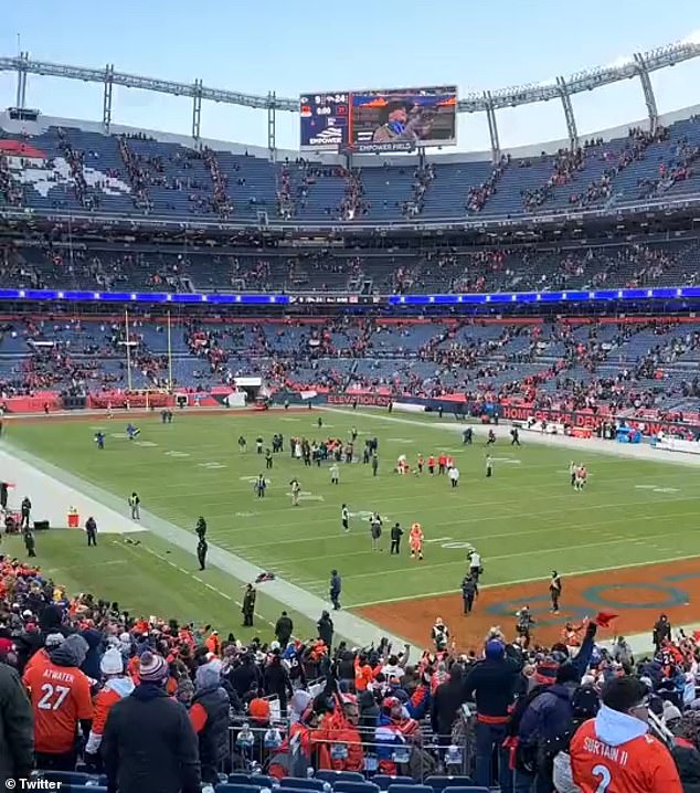 After the Broncos won, stadium officials blasted Taylor Swift from the speakers in Denver