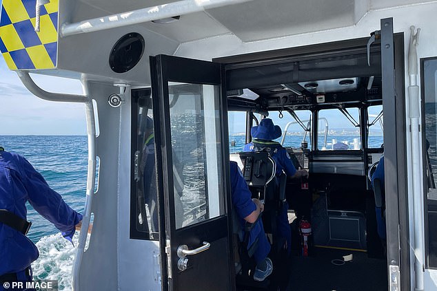 Marine Rescue NSW crews are continuing the search for a missing swimmer who disappeared near Fairy Meadow Beach on Sunday evening