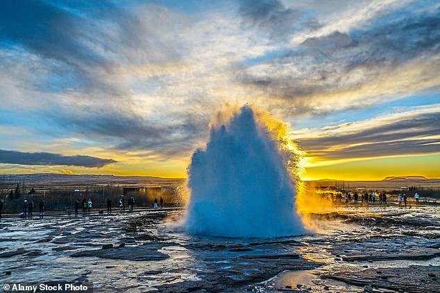 Blow Out: Sean joins a special New Scientist tour showcasing Iceland's geology, history and unique environment.  Stops on his tour include a visit to Geysir Spring (pictured)