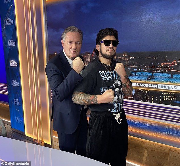 Dillon Danis was interviewed by Piers Morgan on Saturday night after his loss to Logan Paul