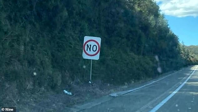 Similar signs were vandalized in South Australia and Victoria ahead of Saturday's Voice to Parliament referendum (pictured)