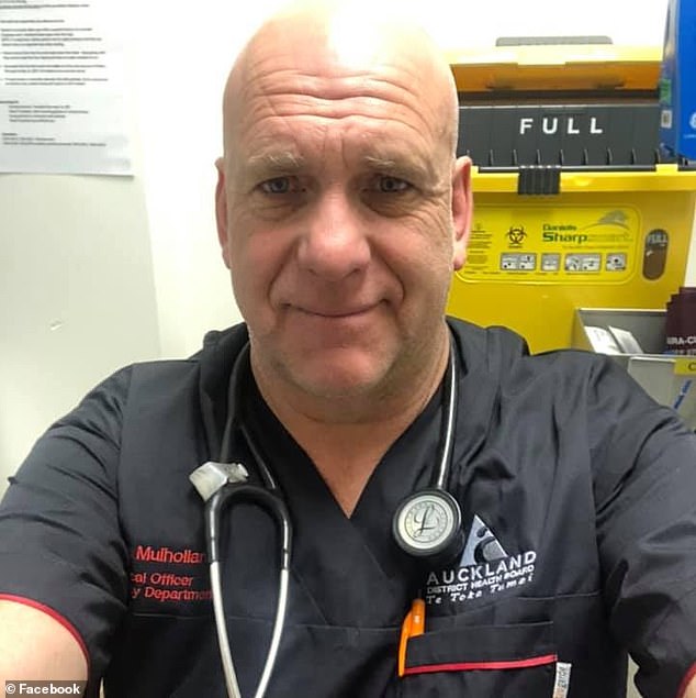 Prominent New Zealand doctor and mental health advocate Dr Tom Mulholland (pictured), 61, died suddenly on Sunday.