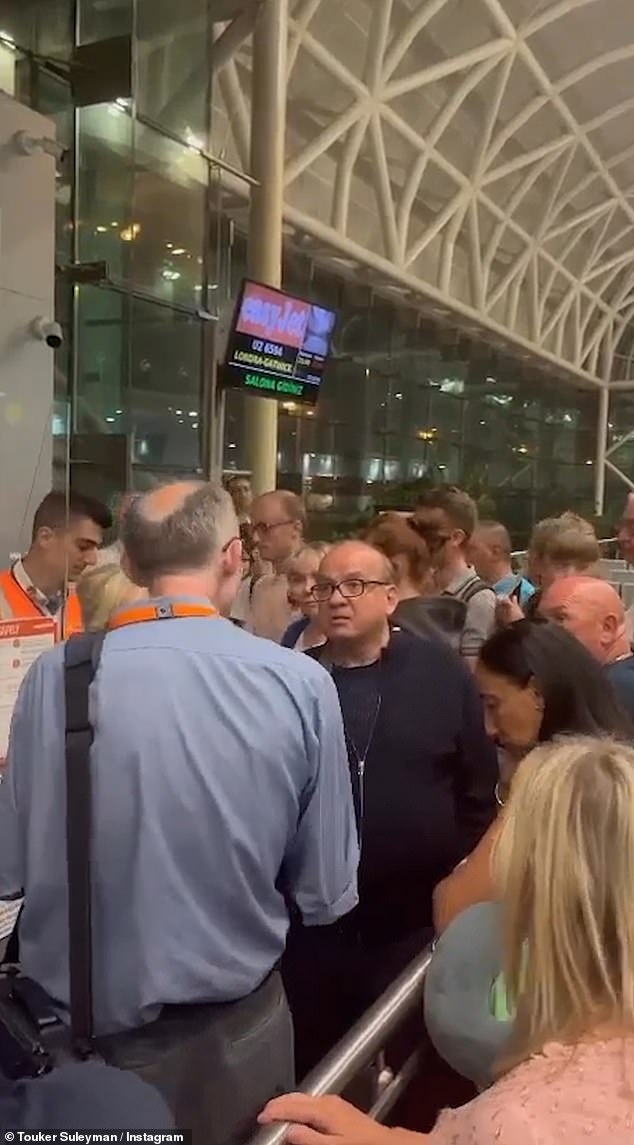 Angry: Dragons Den star Touker Suleyman, 70, launched an angry tirade against easyJet on Monday after his flight was delayed by four days