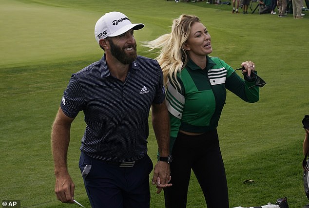 Gretzky pictured with her husband, LIV golfer Dustin Johnson, in 2020