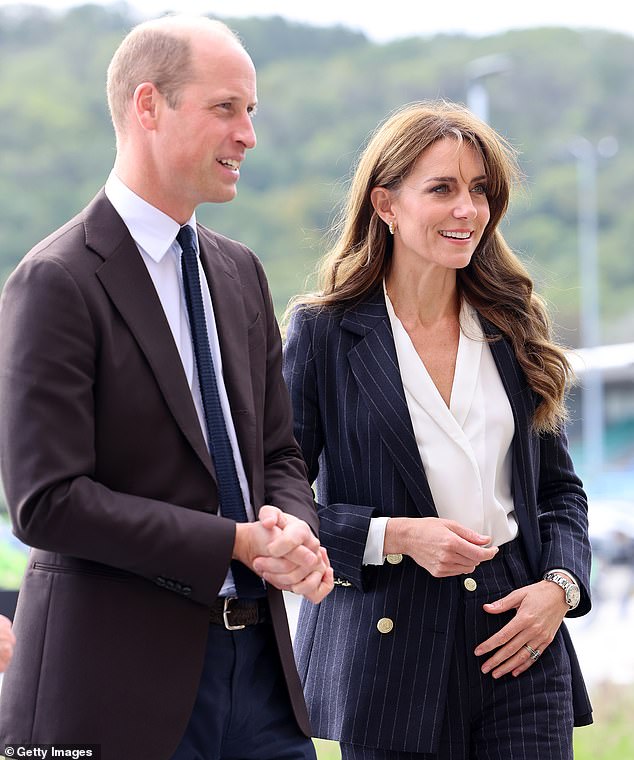 The Prince and Princess of Wales indulged in what could be described as avid window shopping last Friday