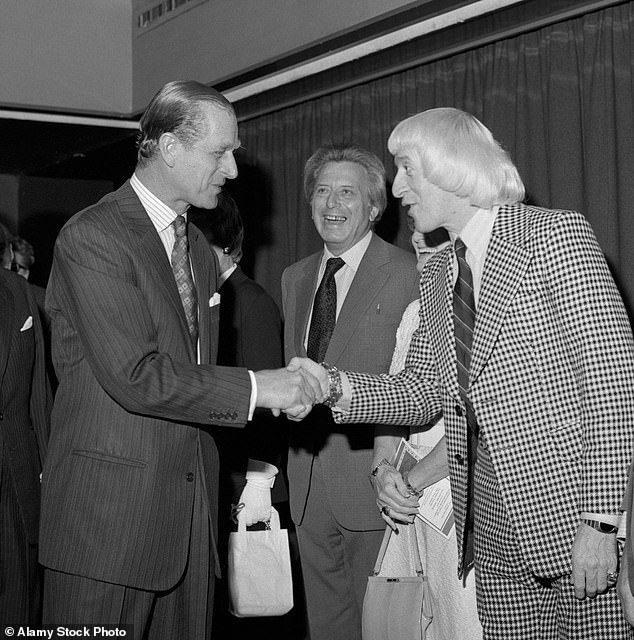 The late Prince Philip was in Jimmy Savile's shoes, helping him manage a Jim'll Fix It stunt with a 14-year-old girl who wanted to visit Buckingham Palace.