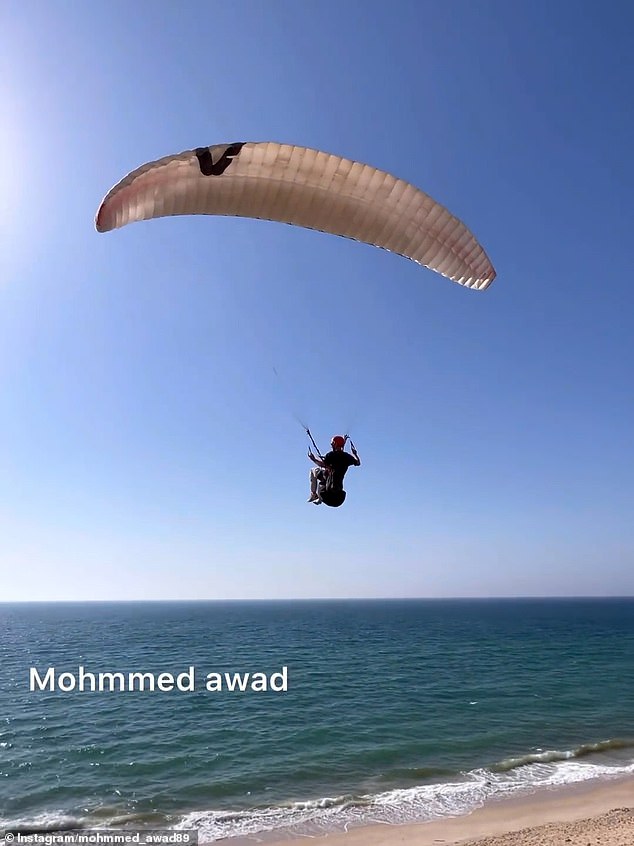 Former EU diplomat Sven Kühn von Burgsdorff said he was paragliding off the coast of Gaza to 'raise awareness of the besieged Palestinian enclave'