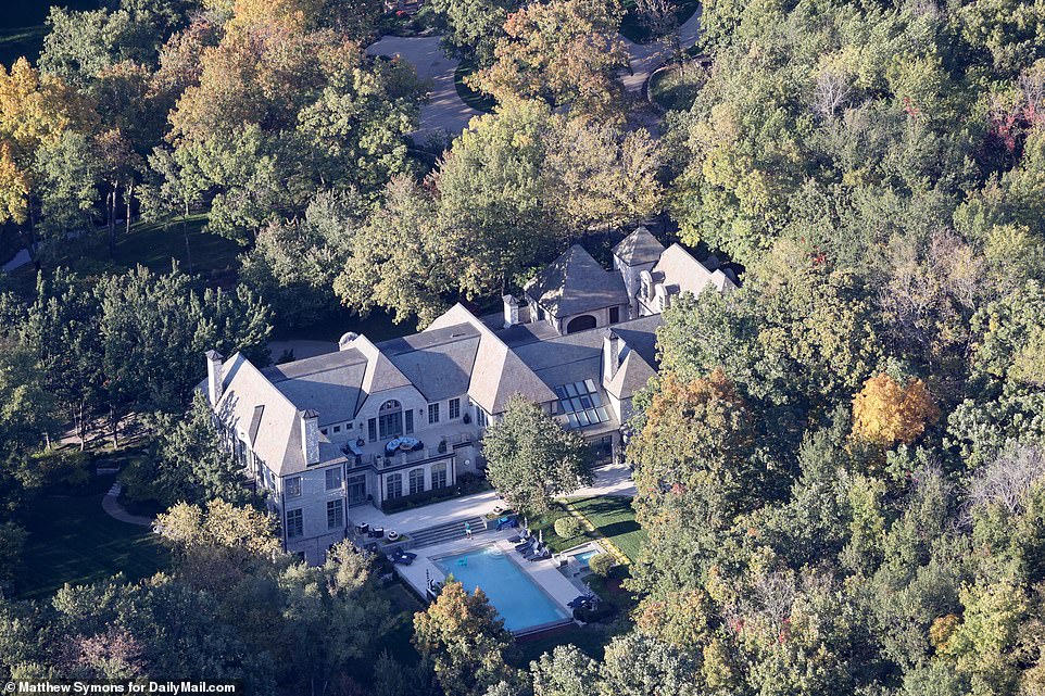 A far cry from his modest former home, these stunning aerial shots show the $6 million property that Travis Kelce, 34, bought to have a more private place to spend time with his lady love Taylor Swift