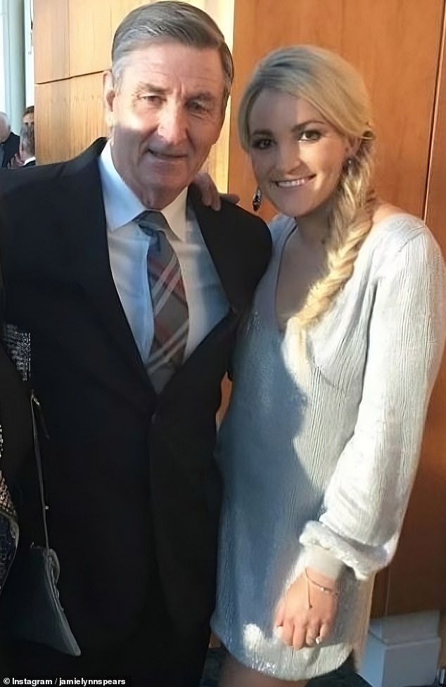 Jamie Spears, 71, is back living in his daughter Jamie Lynn Spears' (pictured here together) guest house in her newly built home in Louisiana, DailyMail.com has learned