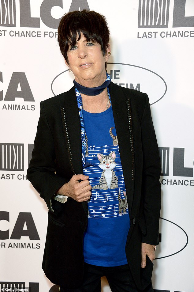 Good work: Diane Warren has worked with every great singer - from Lady Gaga to Cher.  And the Oscar-winning songwriter teams up with Taylor Swift for the new song from the vault Say Don't Go.  The song was released as part of her album 1989 (Taylor's Version).  Can be seen on October 14 during the Last Chance For Animals Gala