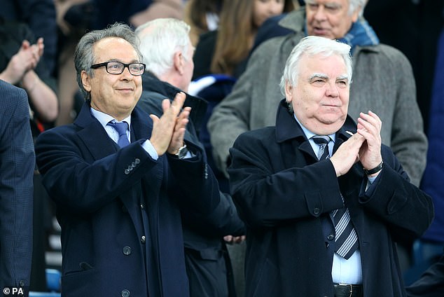 The agency contacted Everton owner Farhad Moshiri (left) and chairman Bill Kenwright (right) to resolve the dispute before reporting the club to the Premier League.