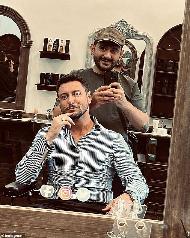 Andrea Giambruno, 42, was shot at his local hairdresser in Rome, where he and Ms Meloni live, while getting a haircut in the salon of stylist to the stars Gennaro Capasso