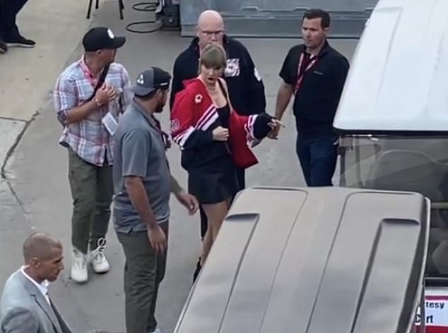 Taylor Swift arrived at Arrowhead Stadium to watch Travis Kelce and the Chiefs