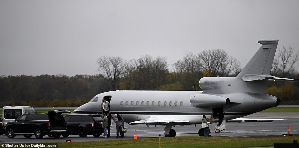 She flew more than 1,000 miles to be by her husband's side, landing in Kansas City a few hours later.