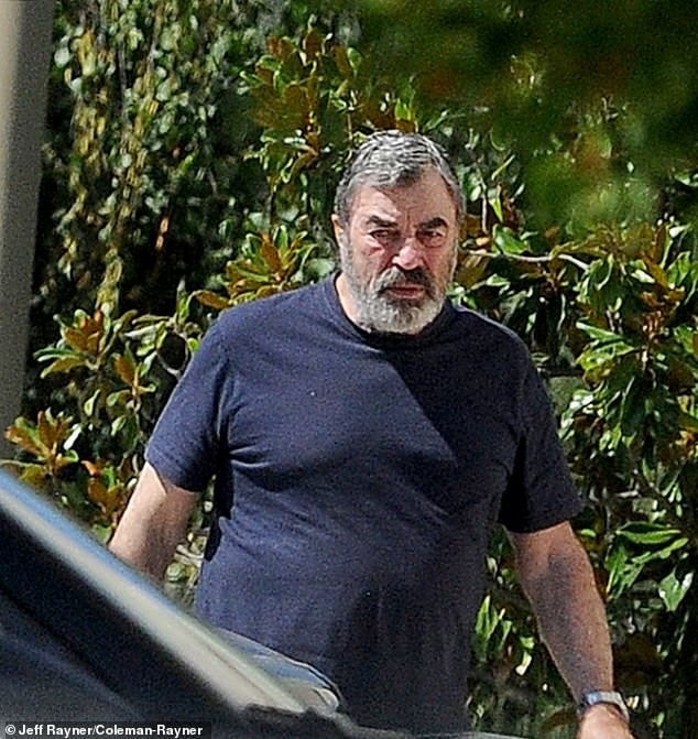 Tom Selleck, 78, was spotted sporting a scruffy new look during a rare public outing in LA last month, a far cry from his famously handsome, mustachioed look.