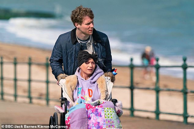 Grief: Jay (Jamie Borthwick) has been grieving since his partner Lola (Danielle Harold) passed away from a terminal brain tumor in heartbreaking scenes