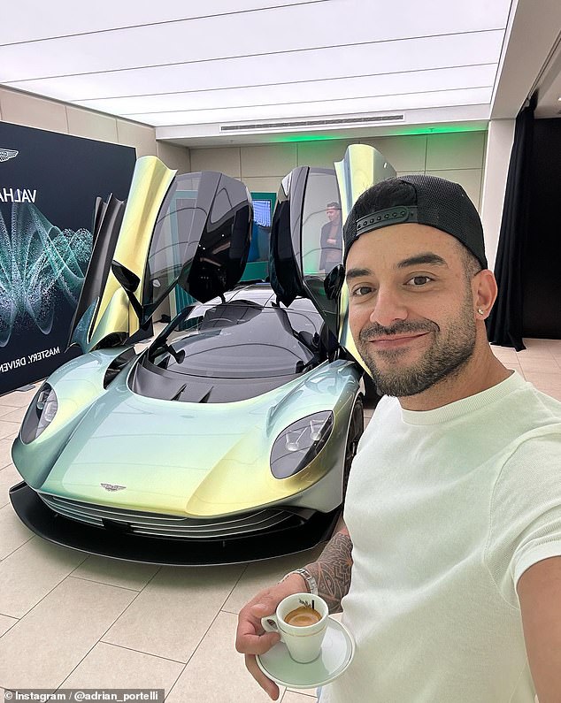 Adrian 'Mr Lambo' Portelli (pictured) caused a stir on The Block last year when he turned up in a yellow Lamborghini and aggressively bid for Omar and Oz's house in the nail-biting final.  But it looks like it wasn't the 34-year-old real estate investor's first time appearing on reality TV