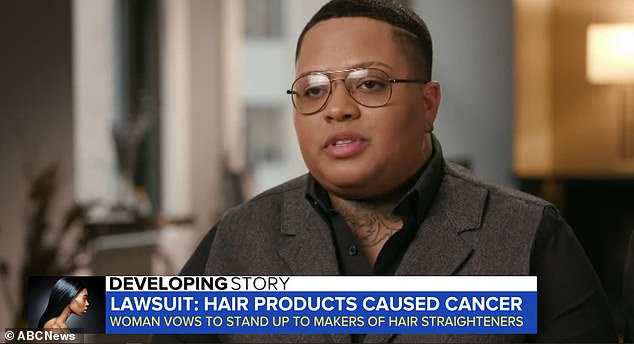 Jennifer Mitchell, 32, of Missouri, claims L'Oreal hair straighteners gave her uterine cancer.  She had to undergo a total hysterectomy, where her uterus and cervix were removed, to prevent the disease from spreading to the rest of her body and depriving her of the ability to have children