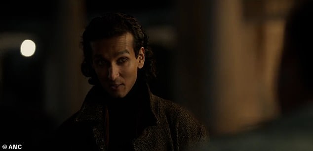 Suspense: Armand (pictured) seems suspicious of Louis, especially when it comes to his reaction when the name Lestat (Sam Reid) is mentioned