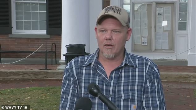 Scott Smith (pictured) claims Loudoun County Public Schools in Virginia failed to investigate his daughter's claims and tried to cover up the sexual assault