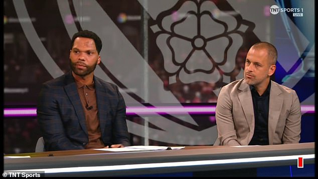 Joleon Lescott (left) and Joe Cole (right) also joked that the vests were 'terrible'