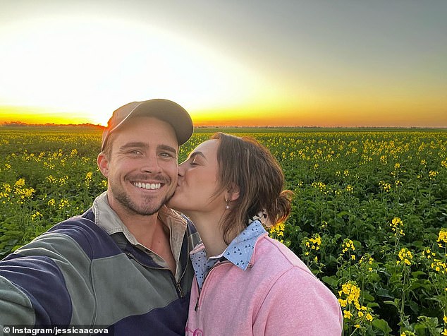 The sighting comes as the ex-farmer looks for a wife, lovebirds Jess Cova and Will Simpson revealed they could be walking down the aisle soon