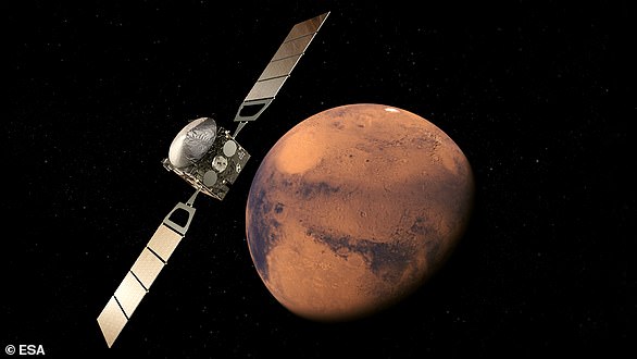 Mars Express, named for its quick and streamlined development time, marks the European Space Agency's (ESA) first visit to another planet in the solar system (artist's impression).