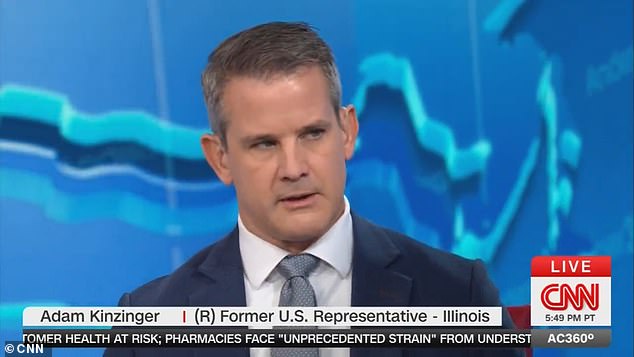 Former Rep. Adam Kinzinger insists he's still a Republican after breaking with his party on several issues — and says he would vote for Joe Biden in 2024 if former President Donald Trump is the Republican nominee