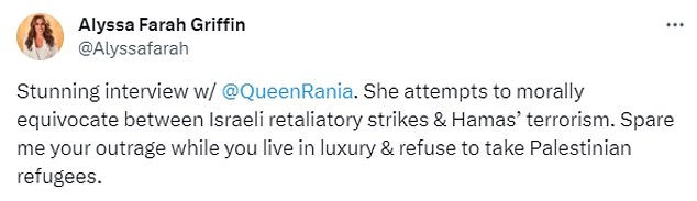 Fury at Queen Rania of Jordans grotesque CNN interview attacking