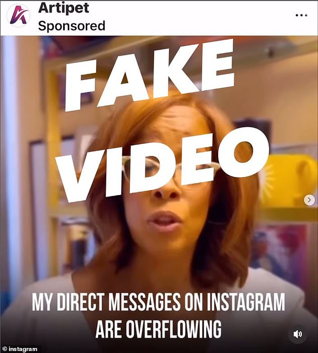 Gayle King warned Instagram followers that her voice was faked on a weight loss company's post